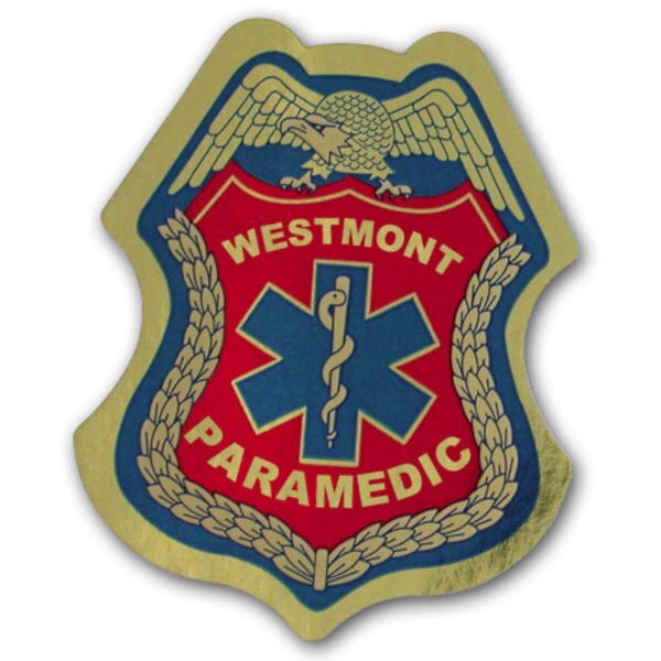 Junior Paramedic Foil Sticker Badge, Custom