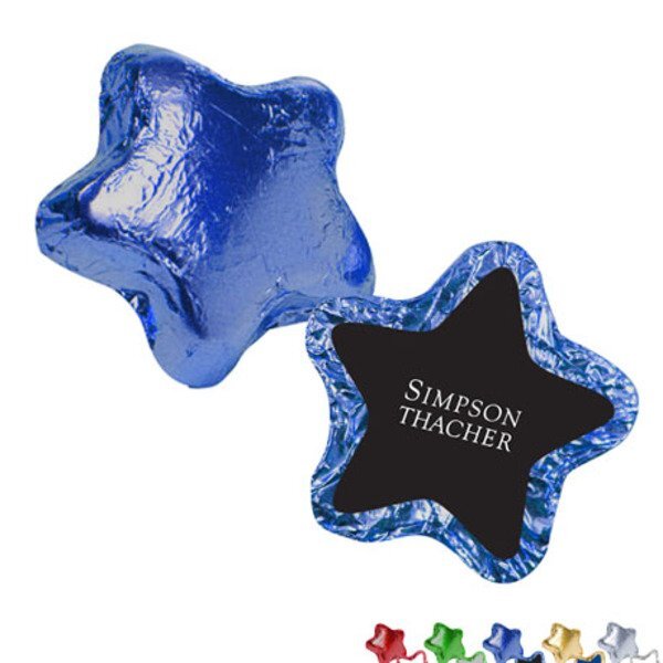 Foil Wrapped Chocolate Star