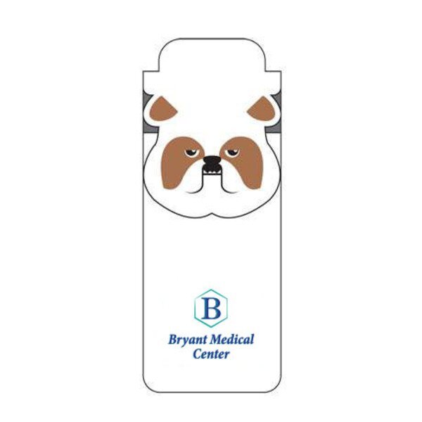 Paws N Claws Magnetic Bookmark - Bulldog