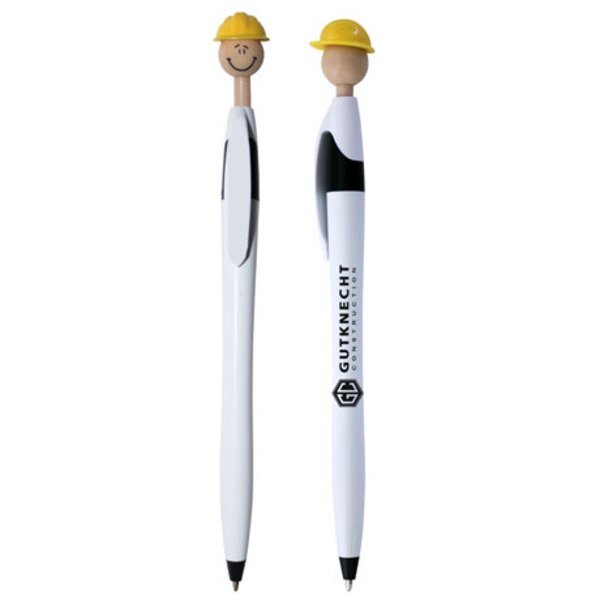 Safety Hat Smiley Pen