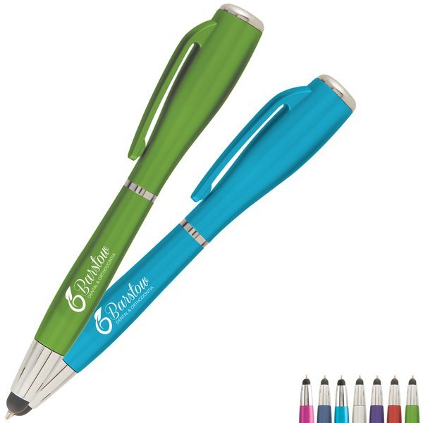 Nova Touch Stylus & LED Flashlight Metallic Ballpoint Pen