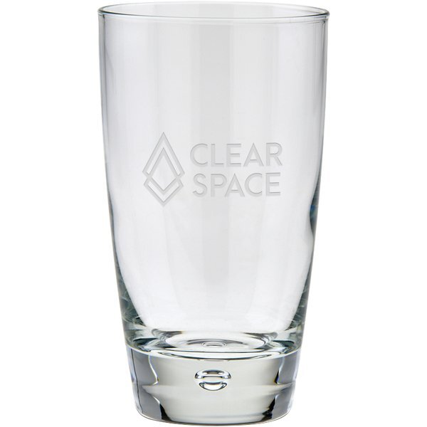 Luna Cooler Glass, Deep Etched, 15oz.