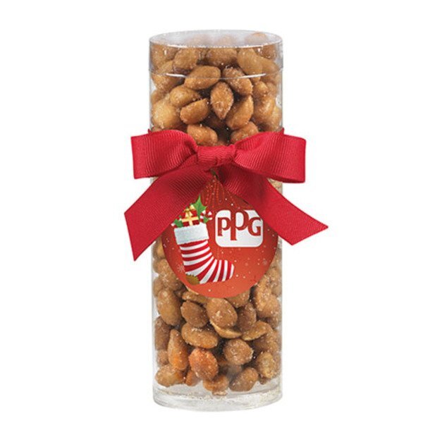 Elegant Small Gift Tube w/ Honey Roasted Peanuts