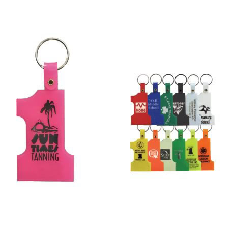 Set Of 5 Fashionable Key Tags Plastic With Retractable Acrylic