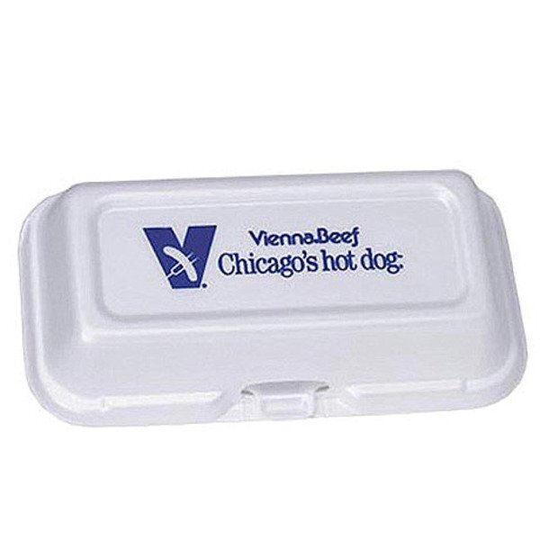 Hot Dog Foam Hinged Take Out Container