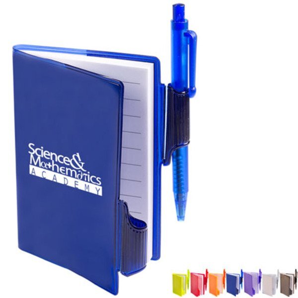 Clear-View Mini Notebook with Pen, 3-3/8" x 4-1/8"