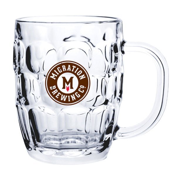 Glass Barrel Beer Mug, 20oz.