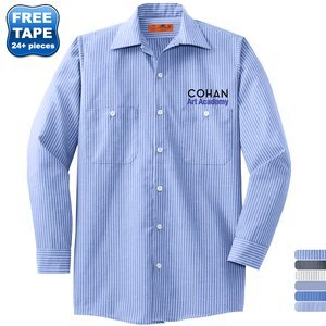Red Kap® Striped Industrial Men's Work Shirt Red Kap® Striped Industrial Men's Work Shirt
