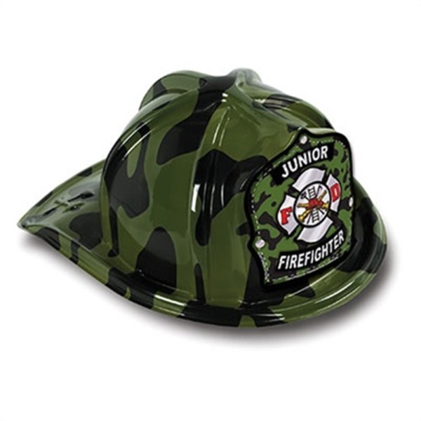 Chief's Choice Green Camo Firefighter Hat, Jr. Firefighter Stock