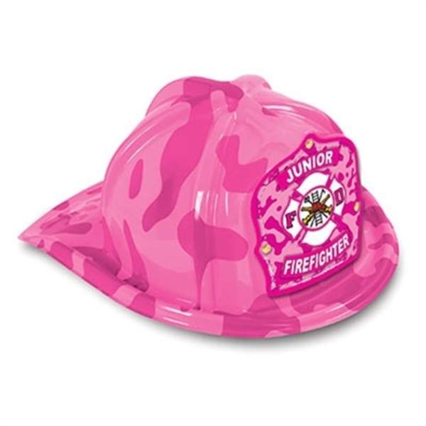 Chief's Choice Pink Camo Firefighter Hat, Jr. Firefighter Stock