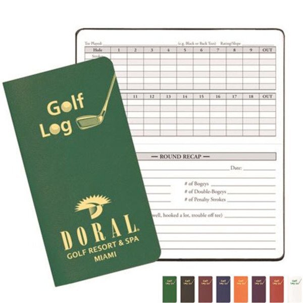 Golf Log Journal, 3-1/2" x 6-1/2"