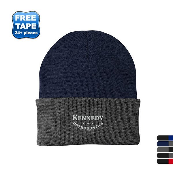 Port & Company® Acrylic Knit Cap with Contrast Cuff