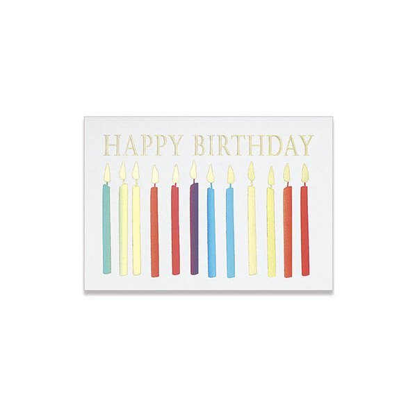 Happy Birthday Candles Greeting Card