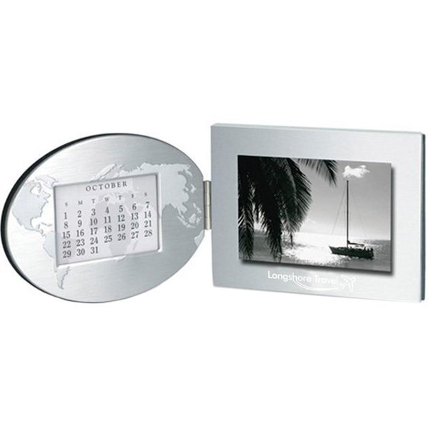 Global Vision Photo Frame & Perpetual Calendar, 4" x 6"
