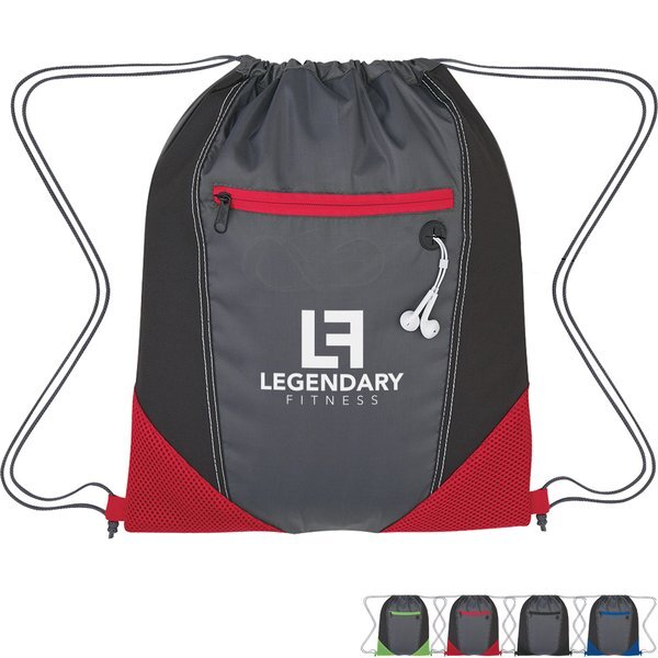 Two-Tone Polyester Drawstring Sports Pack