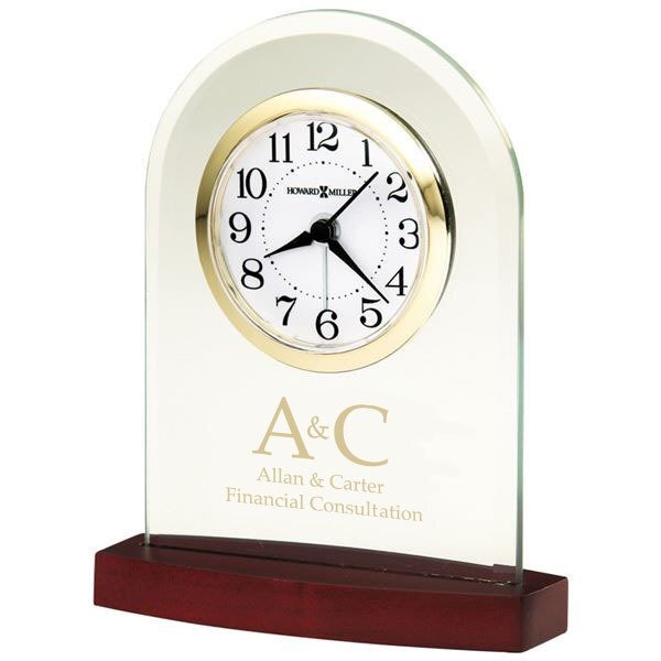 Howard Miller® Hansen Beveled Glass Tabletop Clock