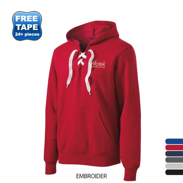 Sport-Tek® Lace Up Pullover Men's Hoodie