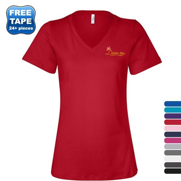 Bella + Canvas® Relaxed Cotton Jersey V-Neck Ladies' Tee