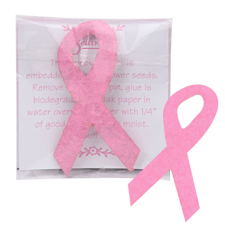 Breast Cancer Awareness Pink Ribbon With Positive Words - Breast Cancer -  Magnet