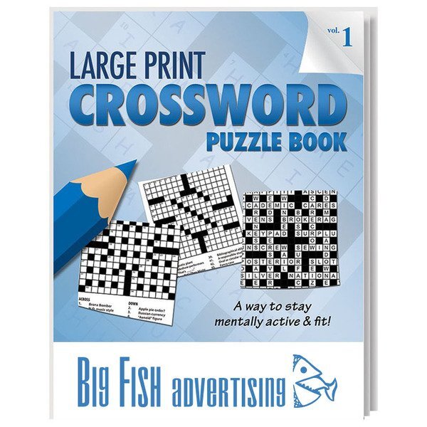 Large Print Crossword Puzzle Book - Vol. 1