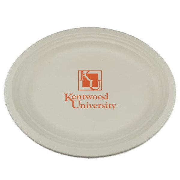 Biodegradable Round Paper Plate, 12-1/2"