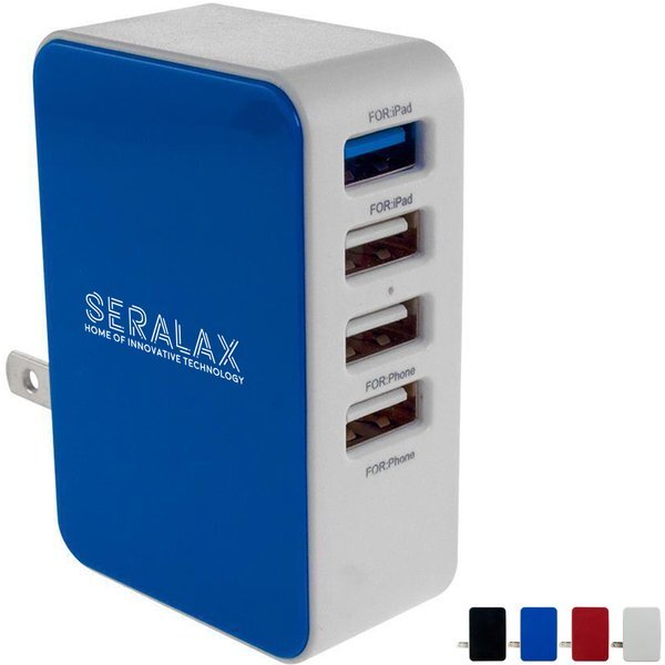 Folding 4 Port Wall Charger