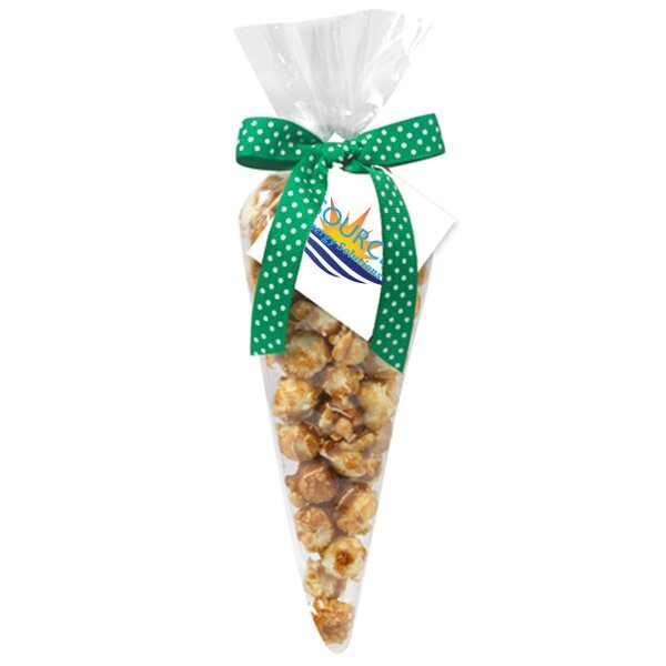 Caramel Popcorn Cone Gift Bag, Small