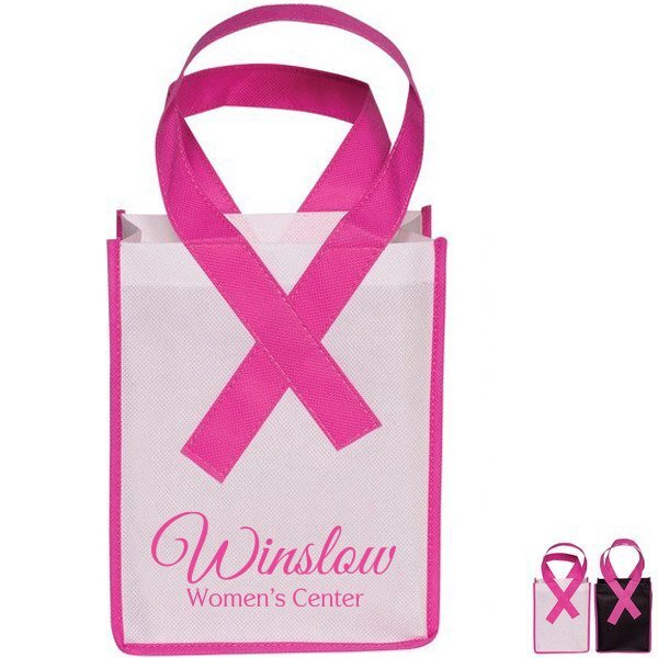 Small Pink Ribbon Awareness Gift Bag