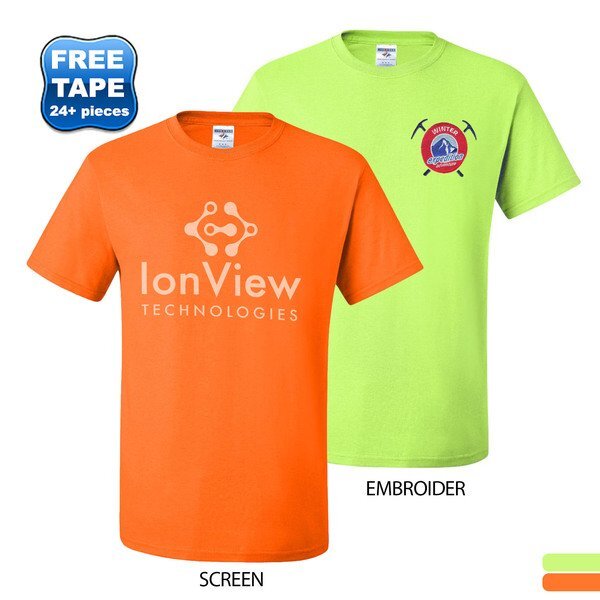 JERZEES® Dri-Power® Active 50/50 Performance Tee, Safety Colors