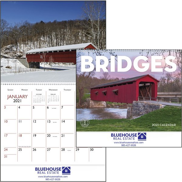 Covered Bridges Wall Calendar