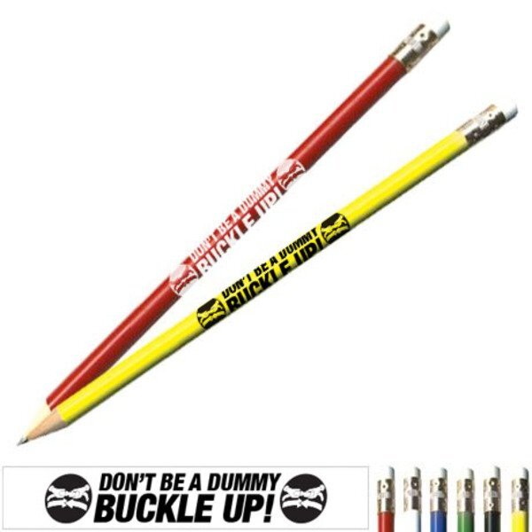 Don't Be a Dummy Buckle Up! Safety Pencil, Stock