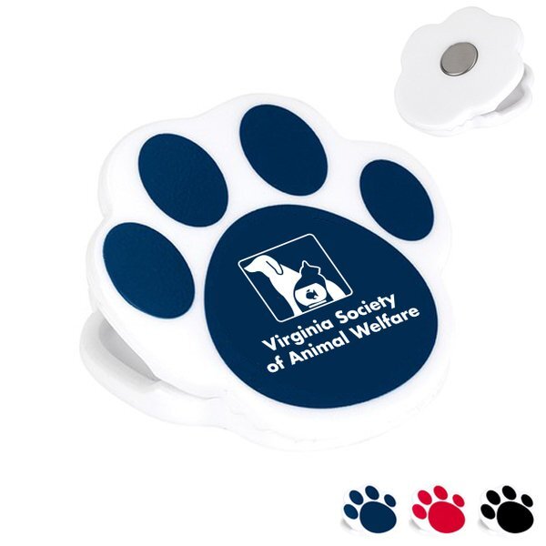 Paw Print Magnetic Clip