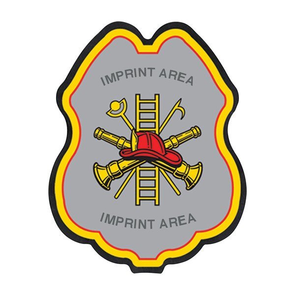 Firefighter Plastic Badge w/ Maltese Cross Tools