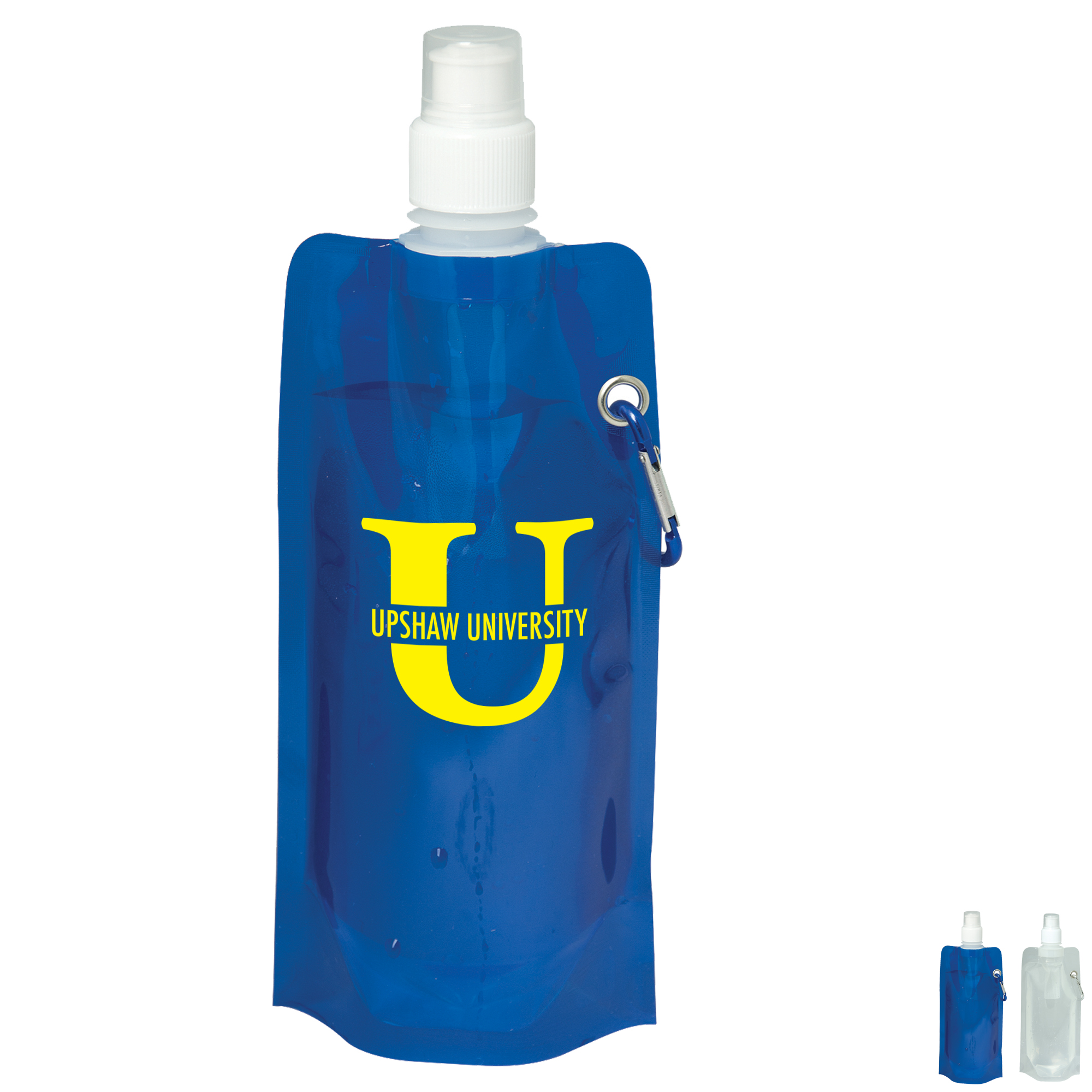 480ml Collapsible Water Bottle with Clip - AIGP8654 - IdeaStage Promotional  Products