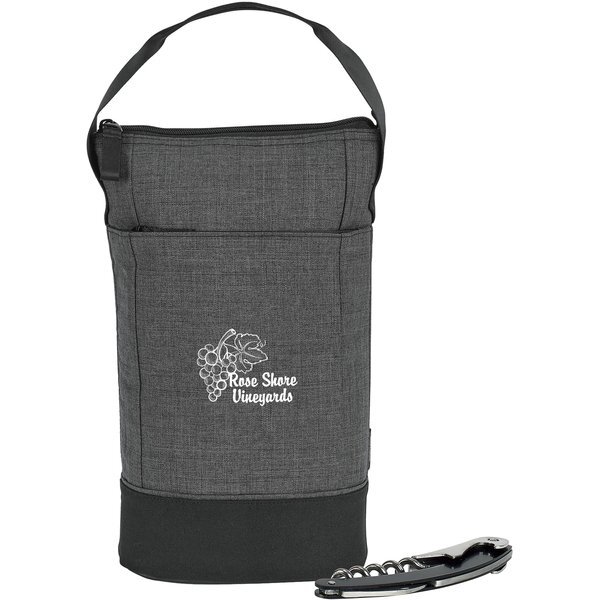 Heritage Supply™ Tanner Insulated Wine Bag w/ Corkscrew