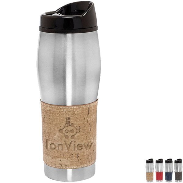 Casablanca™ Double Wall Stainless Steel Tumbler w/ Sleeve, 16oz.