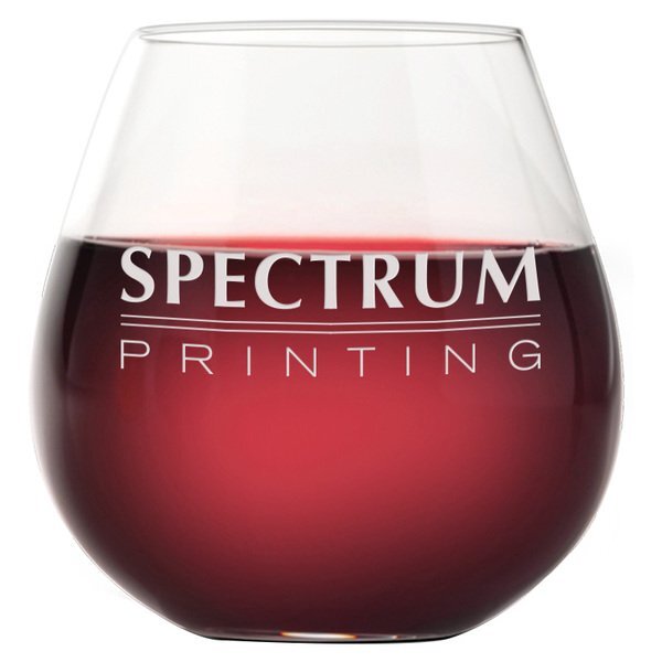 Riedel® 'O' Series Burgundy Stemless Wine Glass, Deep Etched, 23-3/4oz.