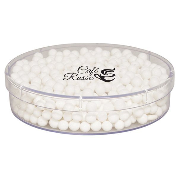 Large Round Candy Container - Peppermints