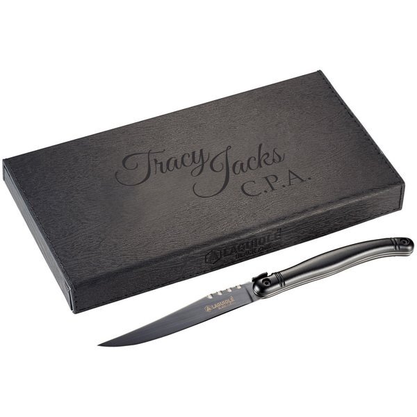 Laguiole® Six-Piece Black Knife Set
