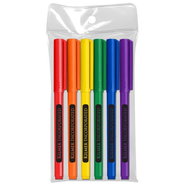 Note Writers Fine Point Fiber Point Pens, 6-Pack