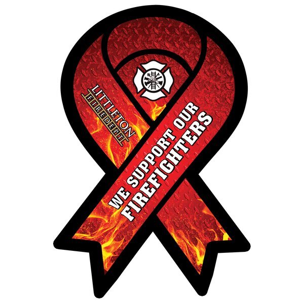 Support Our Firefighters Ribbon Jar Gripper