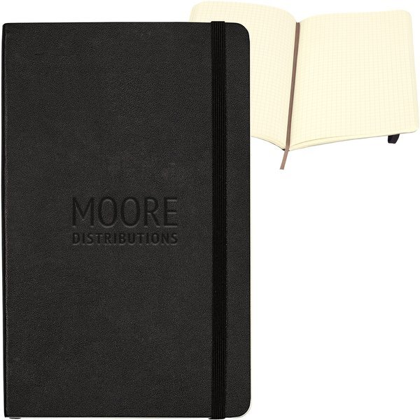 Moleskine® Soft Cover Squared Large Notebook, 5" x 8-1/4"
