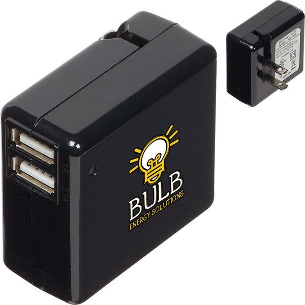Binary Dual Port USB Wall Adapter