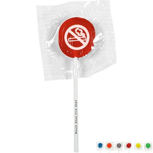 No Smoking Symbol Design, Custom Lollipops