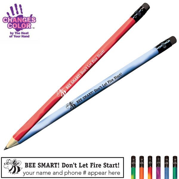 Bee Smart Don't Let Fire Start Mood Color Changing Pencil