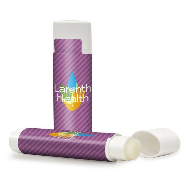 Beeswax Unflavored Lip Balm in White Oval Tube, SPF-15