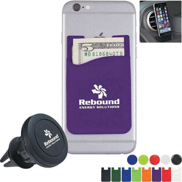 Auto Air Vent Magnetic Phone Mount & Wallet - CLOSEOUT!