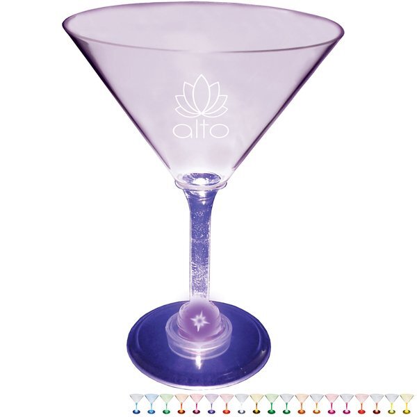 Light Up LED Martini Glass, 10oz.