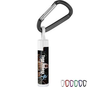 Unflavored Soy Lip Balm in White Tube w/ Hook Cap & Carabiner, SPF-30 Unflavored Soy Lip Balm in White Tube w/ Hook Cap & Carabiner, SPF-30