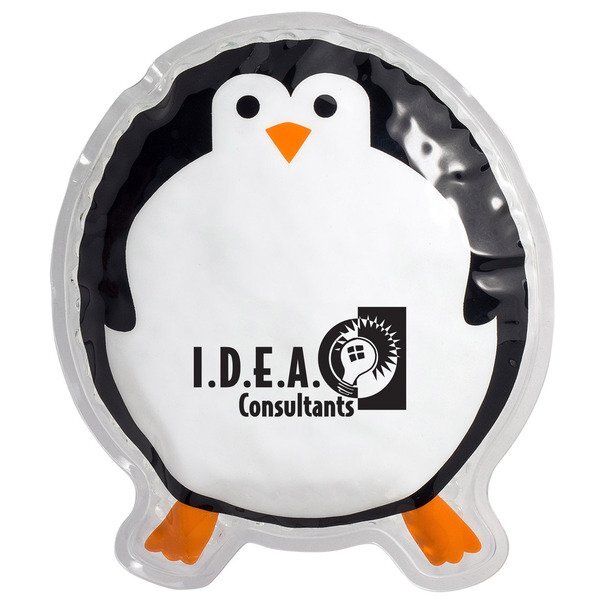 Round Penguin Aqua Pearls Hot/Cold Pack